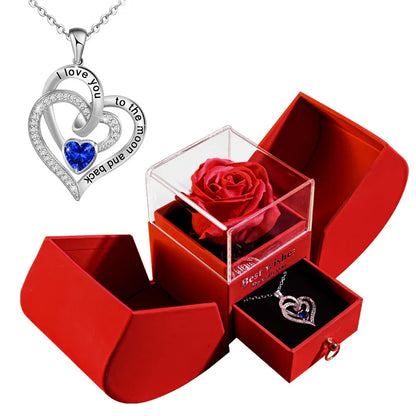 Luxury Rose Necklace Gift Box