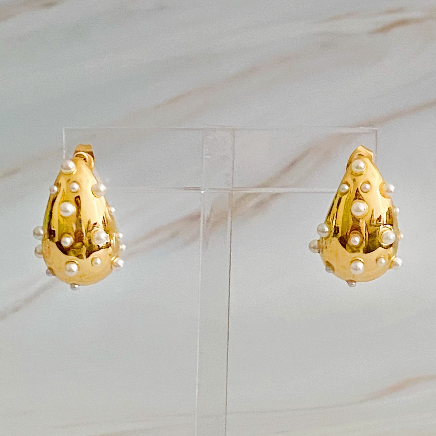 Glam Crystal Teardrop Earrings