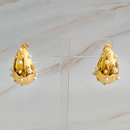 Glam Crystal Teardrop Earrings