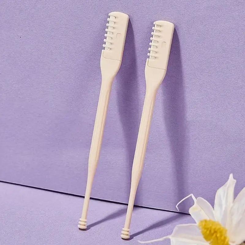 2PCS Portable Nose Hair Trimmer Set – 360° Precision Facial Hair Removal Tool for Women