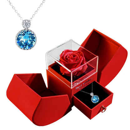 Luxury Rose Necklace Gift Box