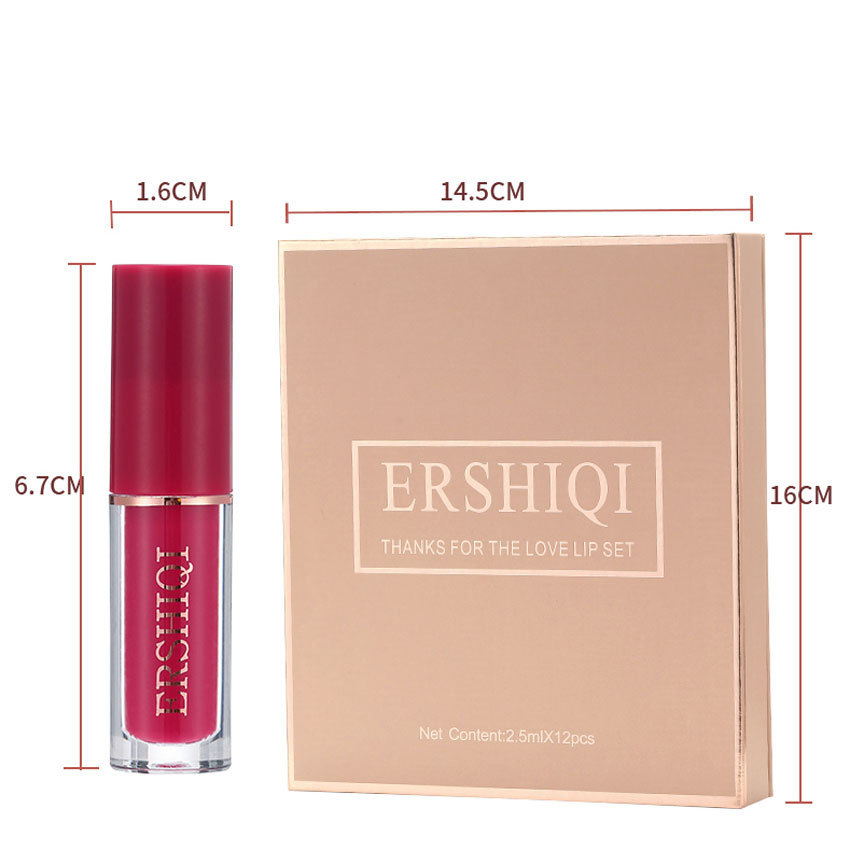 12-Piece Velvet Matte Lipstick Gift Set – Long Lasting Moisturizing Lip Colors