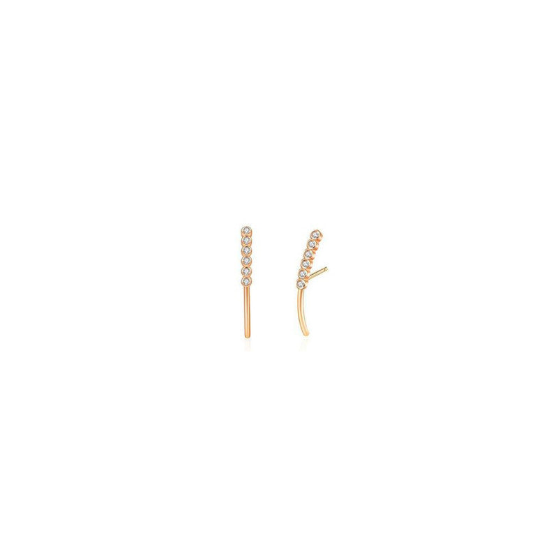 Delicate Crystal Line Earrings