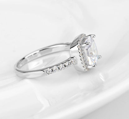 Elegant Halo Engagement Ring