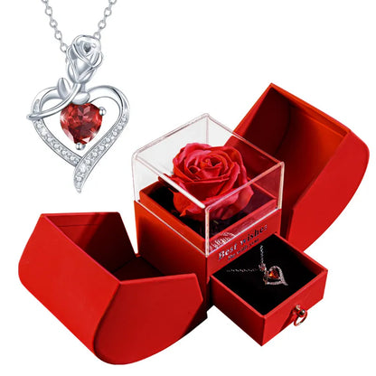 Luxury Rose Necklace Gift Box
