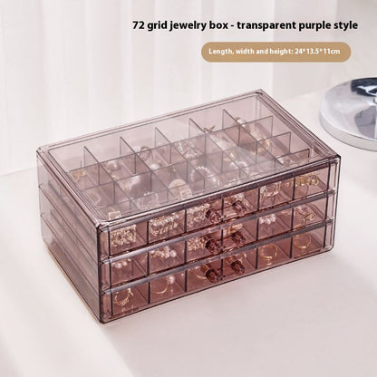 Luxury Transparent Jewelry Organizer Box