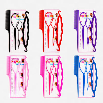 Korean Hair Styling Tool Set – Easy Updo & Braiding Accessories Kit for Women