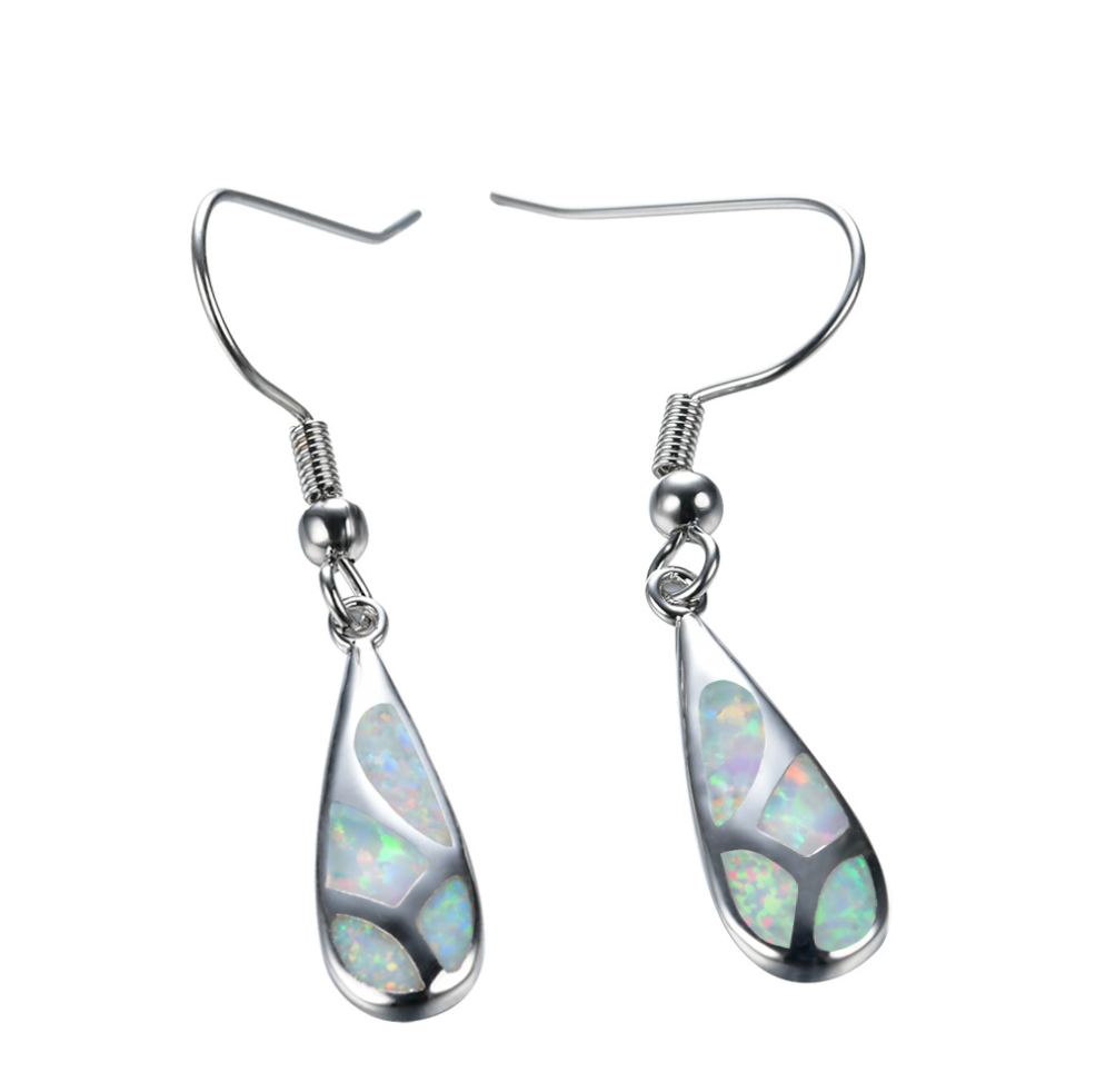 Ocean Opal Teardrop Earrings Set