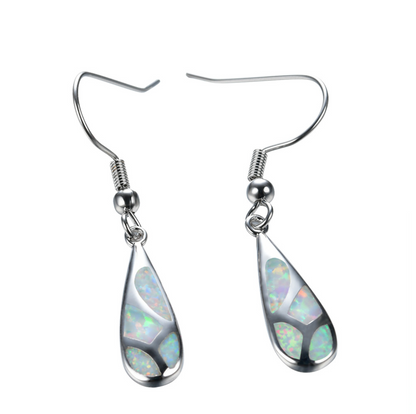 Ocean Opal Teardrop Earrings Set