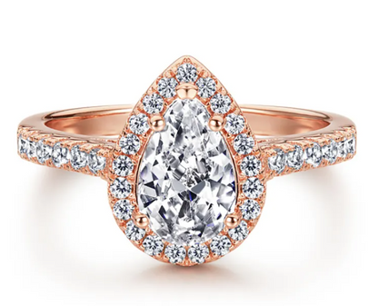 Premium Teardrop Zircon Ring