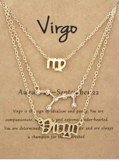 Zodiac Sign Necklace Set – Elegant Astrology Jewelry for Women
