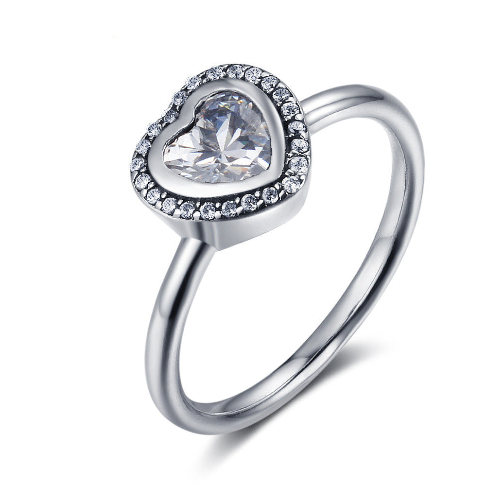 Sterling Silver Love Heart Ring – Minimalist Luxury Gift