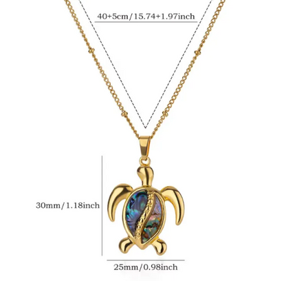 Gold Sea Turtle Necklace