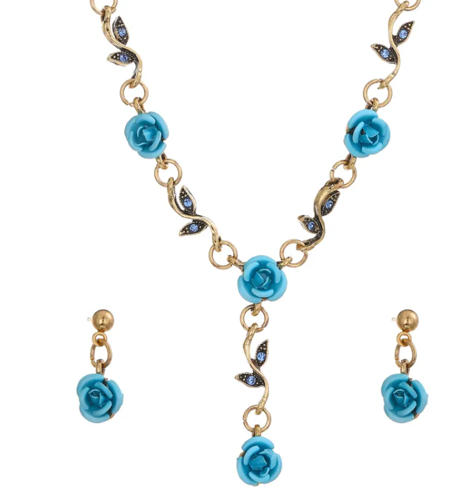 Vintage Rose Jewelry Set