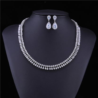 Diamond Look Teardrop Jewelry Collection