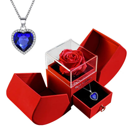 Luxury Rose Necklace Gift Box