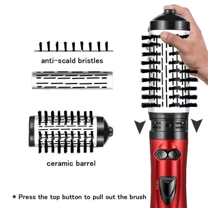Automatic Hot Air Curling Brush – 2-in-1 Hair Curler & Volumizing Styling Tool