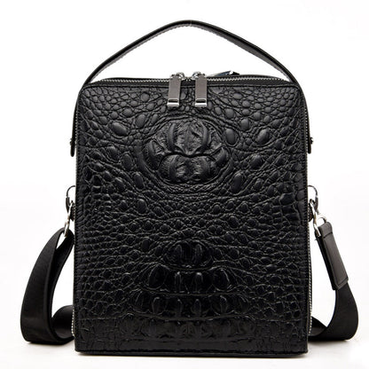 Genuine Leather Crocodile Pattern Handbag