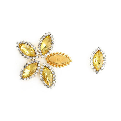 Luxury Crystal Rhinestone Hair Gems – Teardrop Glass Accessories