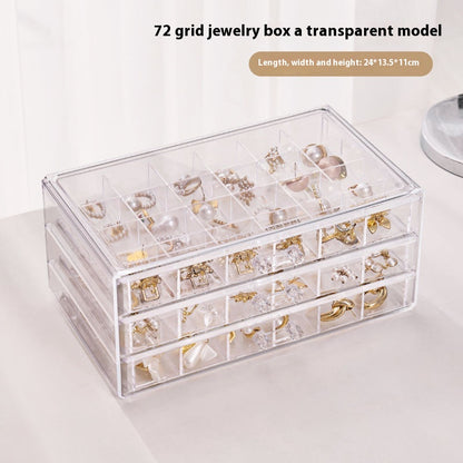 Luxury Transparent Jewelry Organizer Box