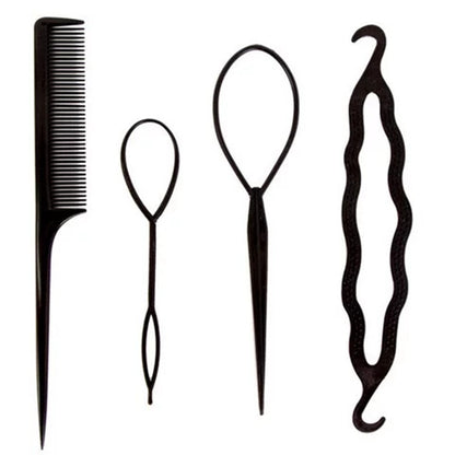 Korean Hair Styling Tool Set – Easy Updo & Braiding Accessories Kit for Women