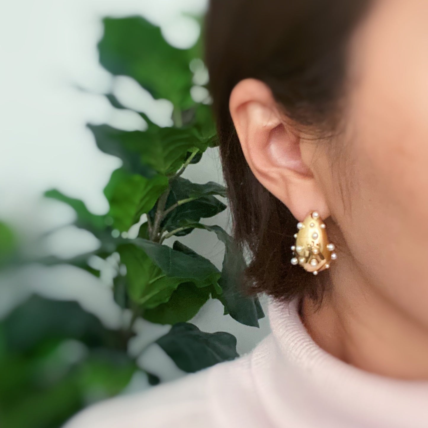 Glam Crystal Teardrop Earrings