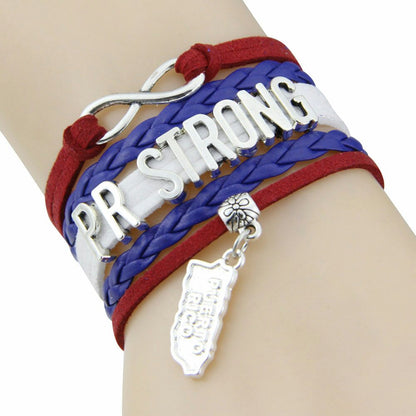 Inspirational Woven Charm Bracelet – Adjustable Friendship & Motivation Bracelet