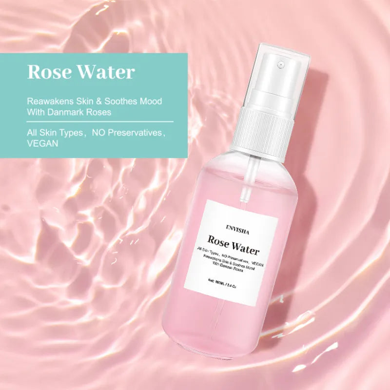 Rose Water Skin Care Spray – Hydrating Facial Mist for Refreshing & Glowing Skin