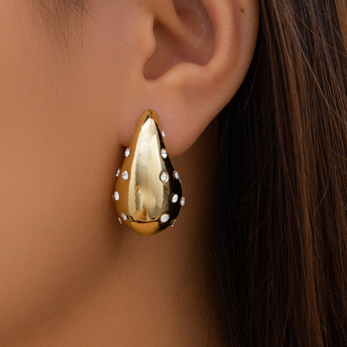 Minimalist Retro Teardrop Statement Earrings