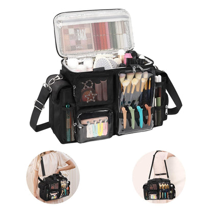 Professional Hairstylist Travel Bag – Large Hair Tool & Makeup Organizer with Adjustable Dividers