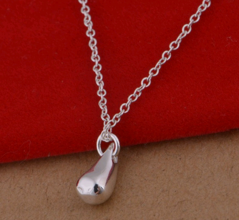 Minimalist Silver Teardrop Jewelry Set