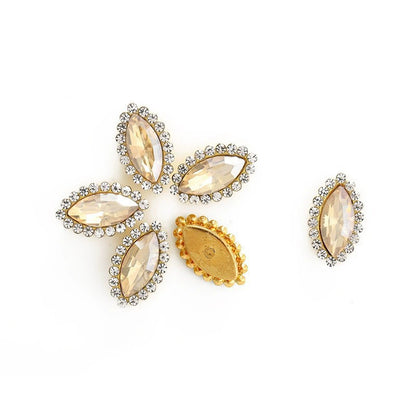 Luxury Crystal Rhinestone Hair Gems – Teardrop Glass Accessories