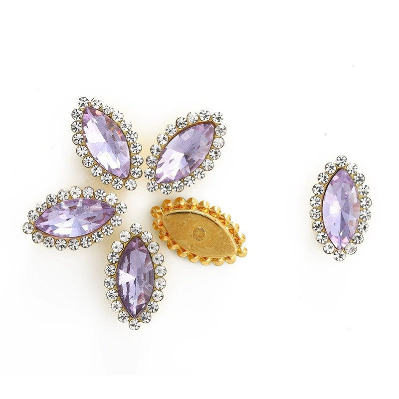 Luxury Crystal Rhinestone Hair Gems – Teardrop Glass Accessories