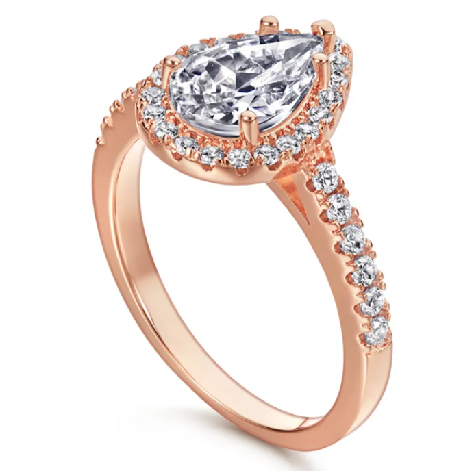 Premium Teardrop Zircon Ring