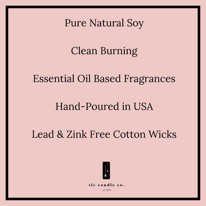 Luxury Striped Stone Soy Candle – Farmer’s Market