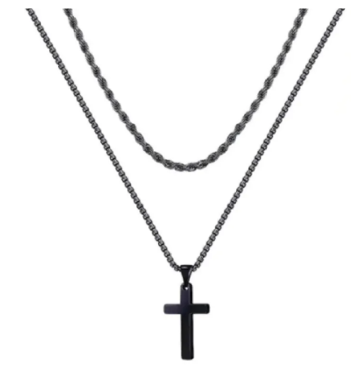 Minimalist Titan Cross Pendant