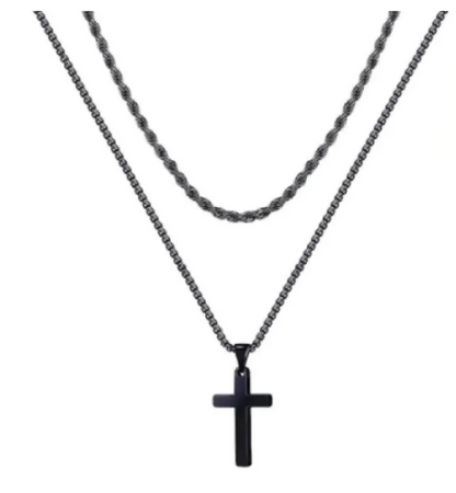 Minimalist Titan Cross Pendant