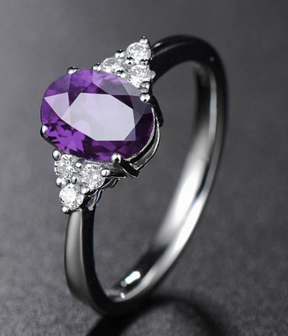 Elegant Purple Gemstone Ring