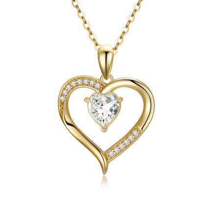 Romantic Gold Heart Necklace