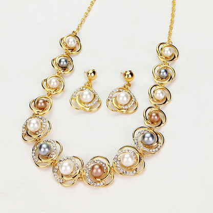 Saturn Circle Necklace Set