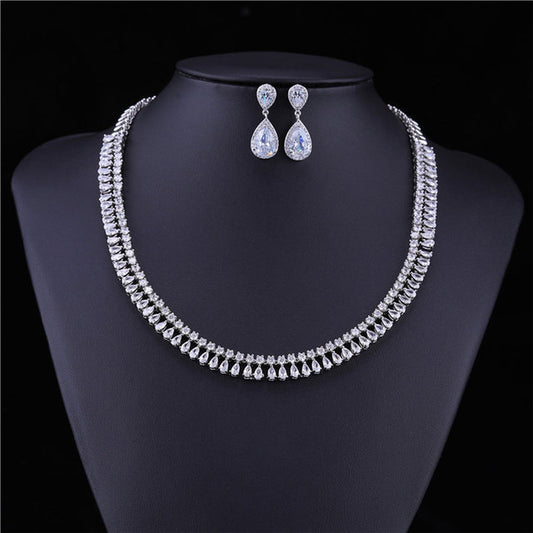 Diamond Look Teardrop Jewelry Collection