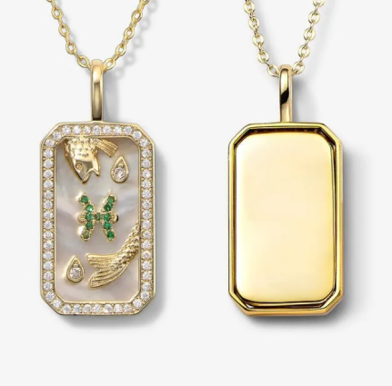 Luxury Zodiac Diamond Pendant Necklace