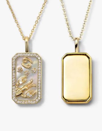 Luxury Zodiac Diamond Pendant Necklace