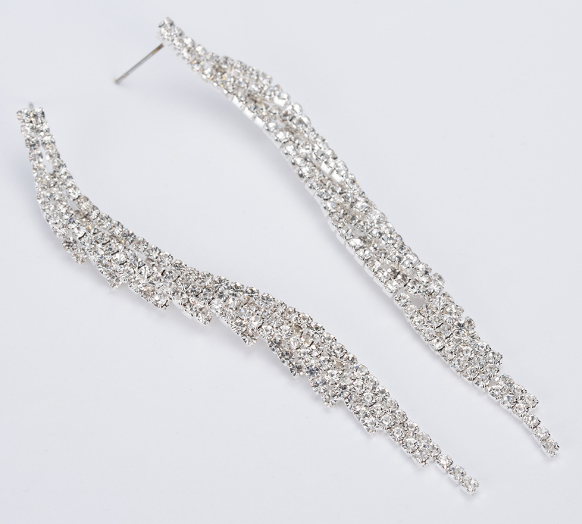 Elegant Rhinestone Drop Earrings