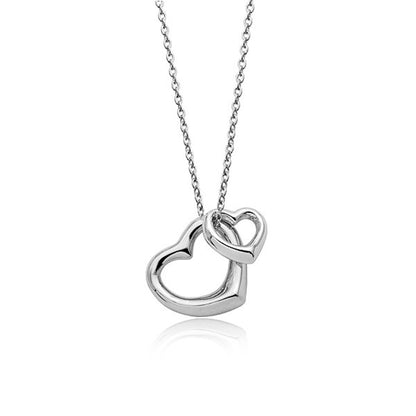 Elegant Double Heart Necklace for Women