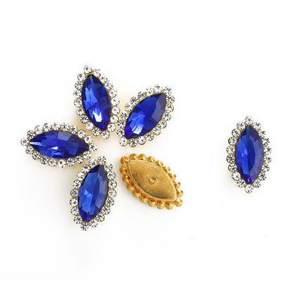 Luxury Crystal Rhinestone Hair Gems – Teardrop Glass Accessories