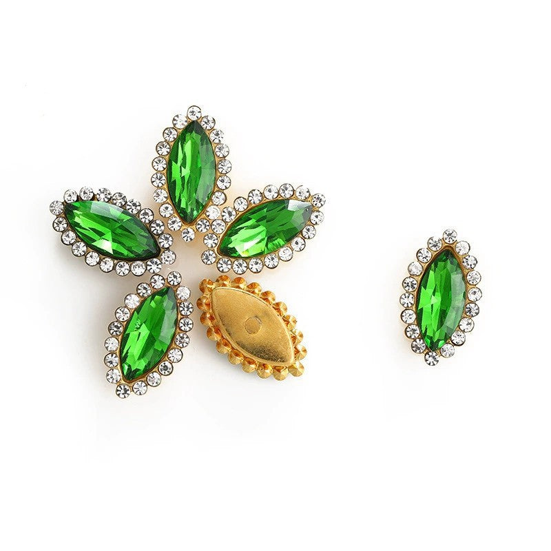 Luxury Crystal Rhinestone Hair Gems – Teardrop Glass Accessories