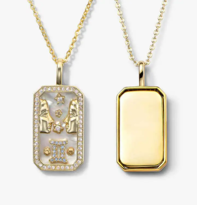 Luxury Zodiac Diamond Pendant Necklace